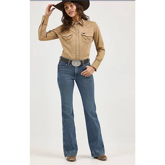 Wrangler Retro High rise Trouser Jean - Picture 1 of 7